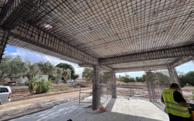 Ενίσχυση μονοκατοικίας με μανδύες εκτοξευόμενου σκυροδέματος
